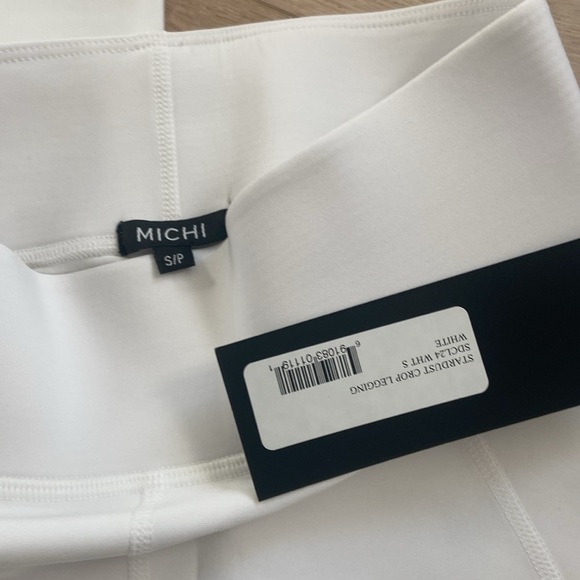 Michi Stardust Crop Legging White Mesh Small - Picture 7 of 7